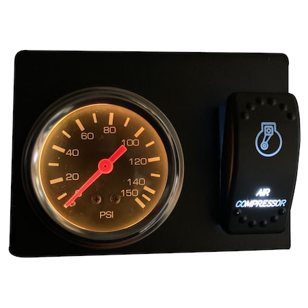 Bulldog Winch Air Pressure Gauge, Switch, and Mounting Bracket 42057